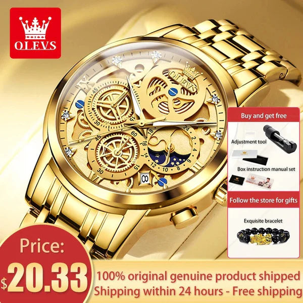OLEVS Original Brand Luxury Men's watches