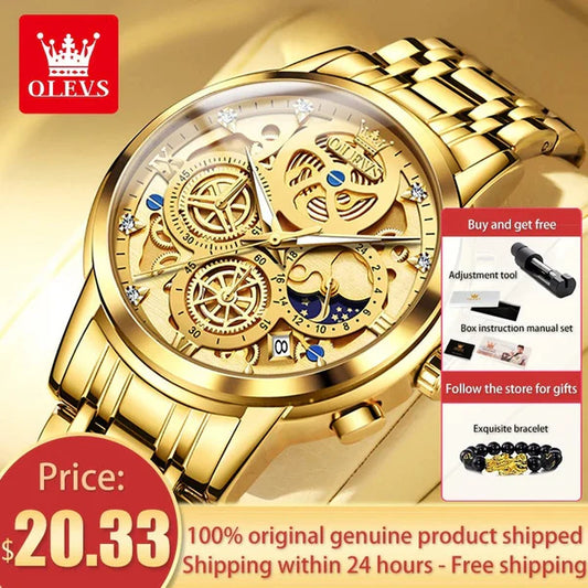 OLEVS Original Brand Luxury Men's watches